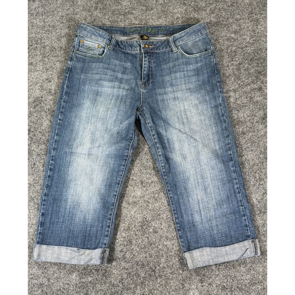 G-Unit Womens Jeans Size 13 Capri Cropped Denim Y2K Embroidered Pockets